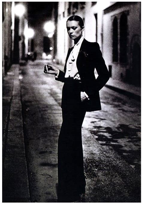 yves saint laurent le smoking 1975 helmut new|Le Smoking .